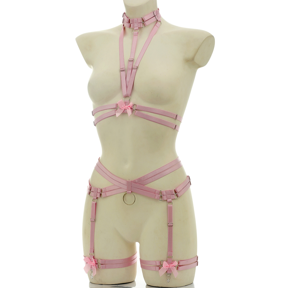 Elastic Bondage Body Harness B - Garter Belt Set ulasan dan harga